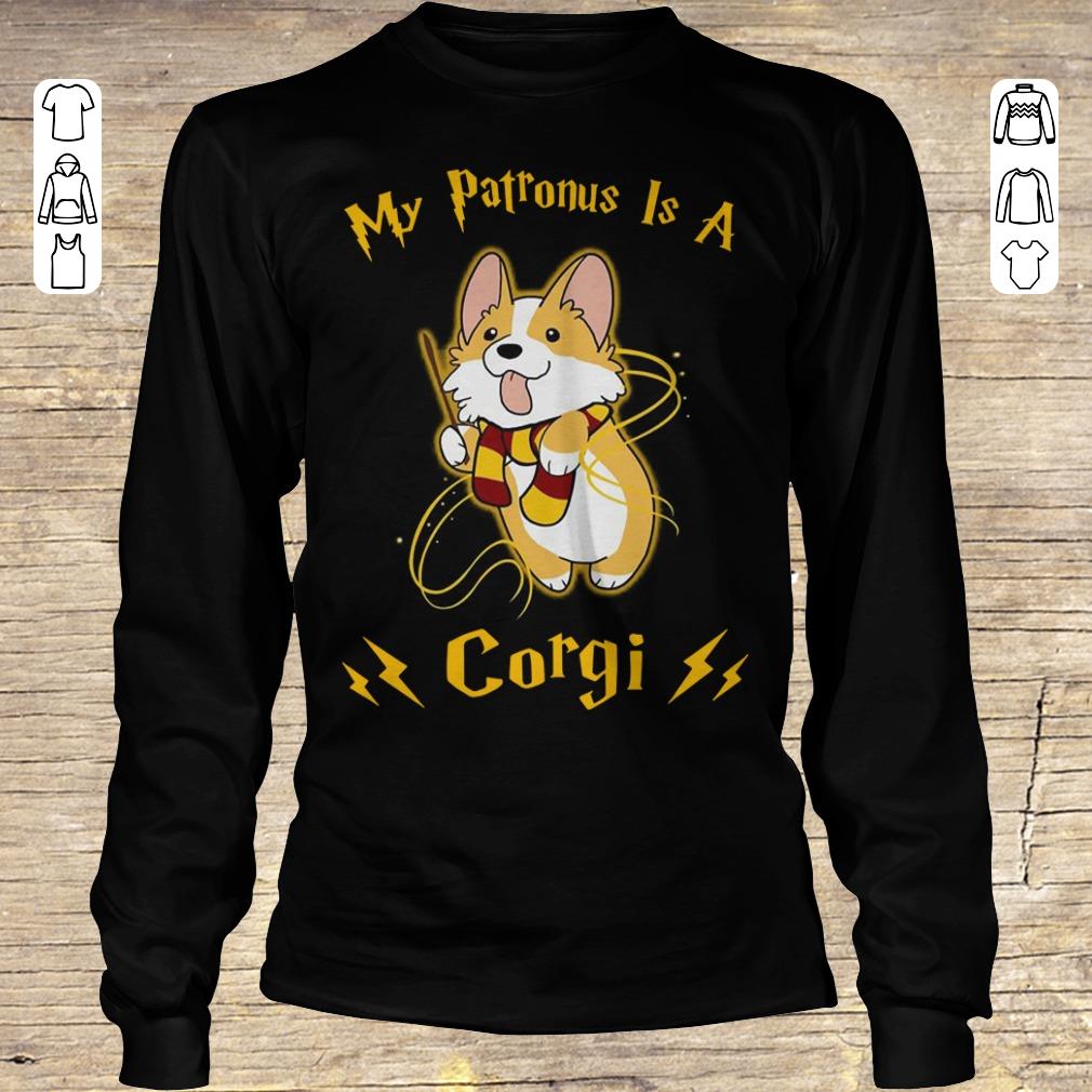 Awesome My patronus is a corgi shirt hoodie Longsleeve Tee Unisex
