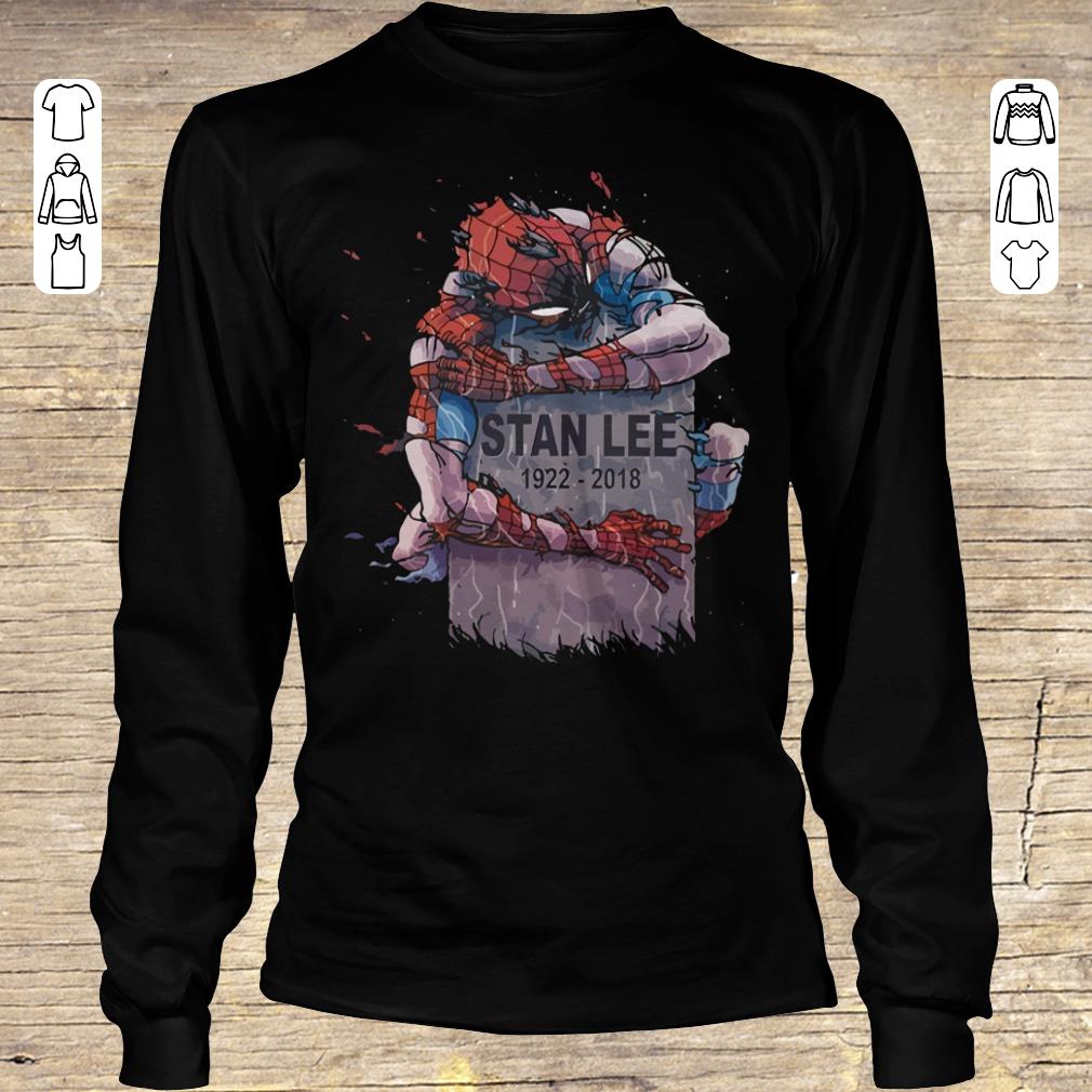 Awesome Spider Man hug Stan Lee shirt sweatshirt Longsleeve Tee Unisex