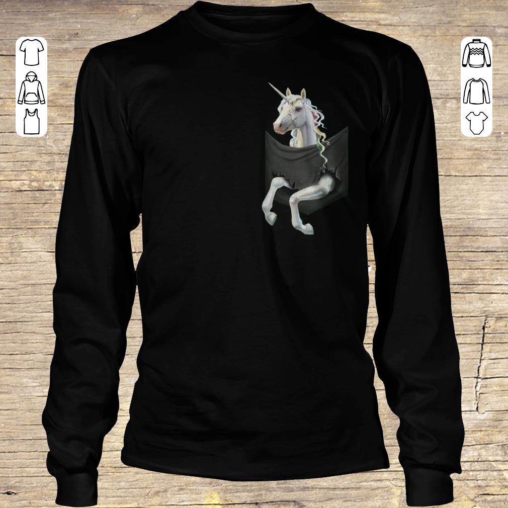 Awesome Unicorn Inside Pocket shirt, sweater Longsleeve Tee Unisex