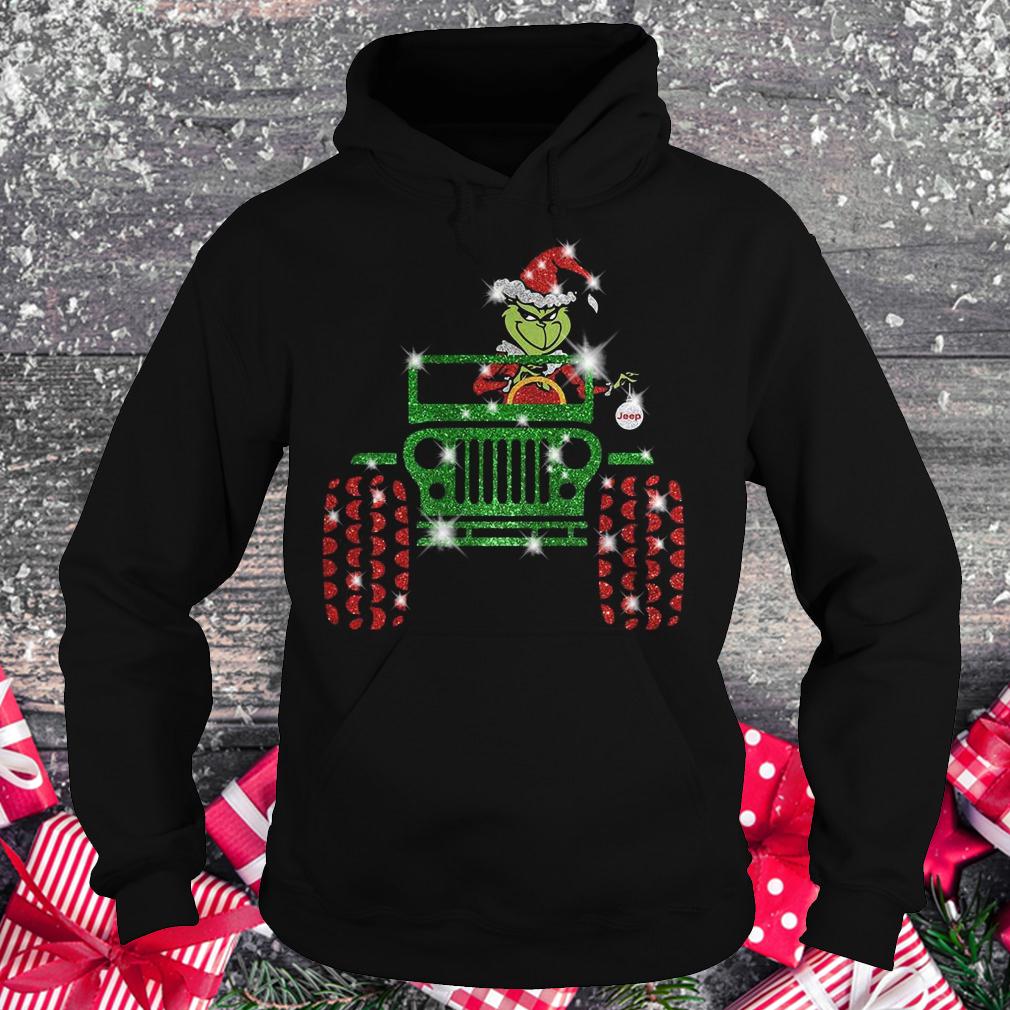 Best price Grinch Jeep sparkly glitter shirt Hoodie