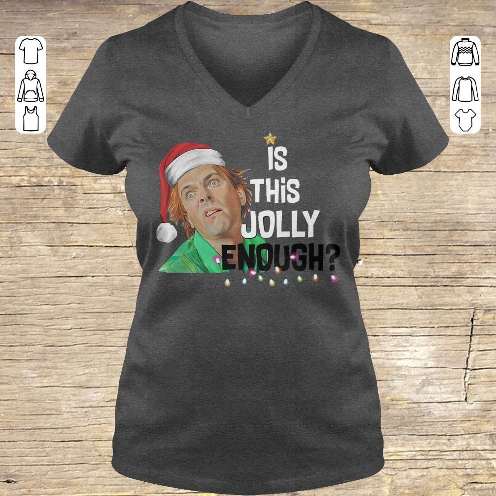 Hot Drop Dead Fred is this jolly enough Shirt sweatshirt Ladies V-Neck