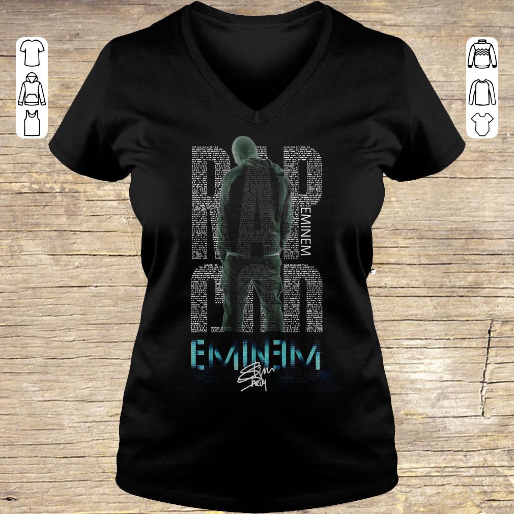 Hot Rap God Eminem shirt hoodie Ladies V-Neck
