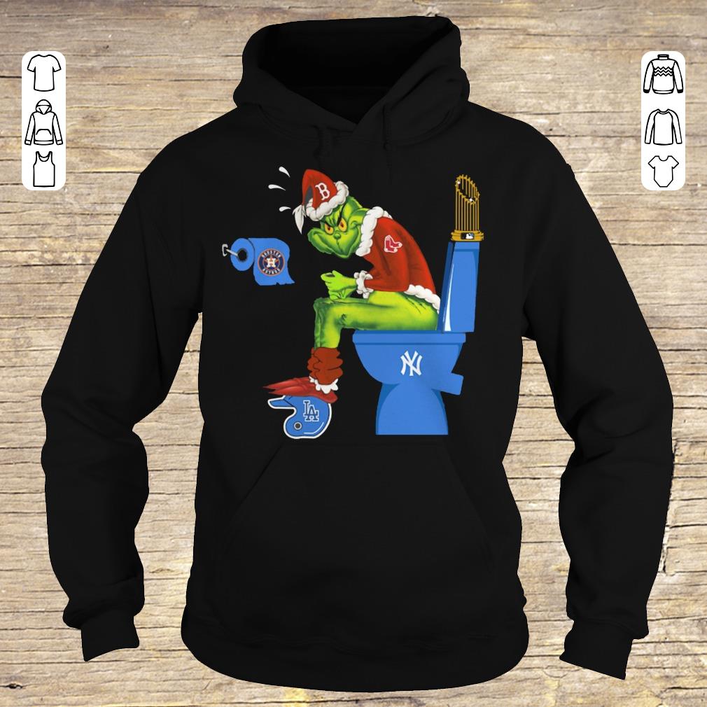 Nice Boston Red Sox Grinch Toilet New York Yankees Los Angeles Dodgers shirt Hoodie