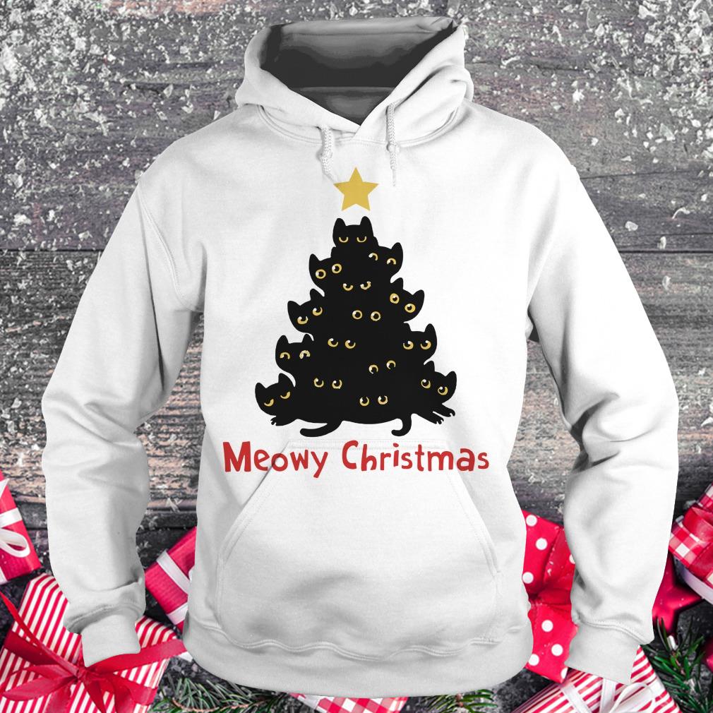Nice Christmas Tree Cat Meowy sweatshirt Hoodie
