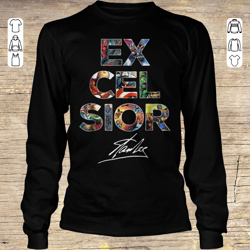 Nice Excelsior Stan Lee Signature shirt sweatshirt Longsleeve Tee Unisex