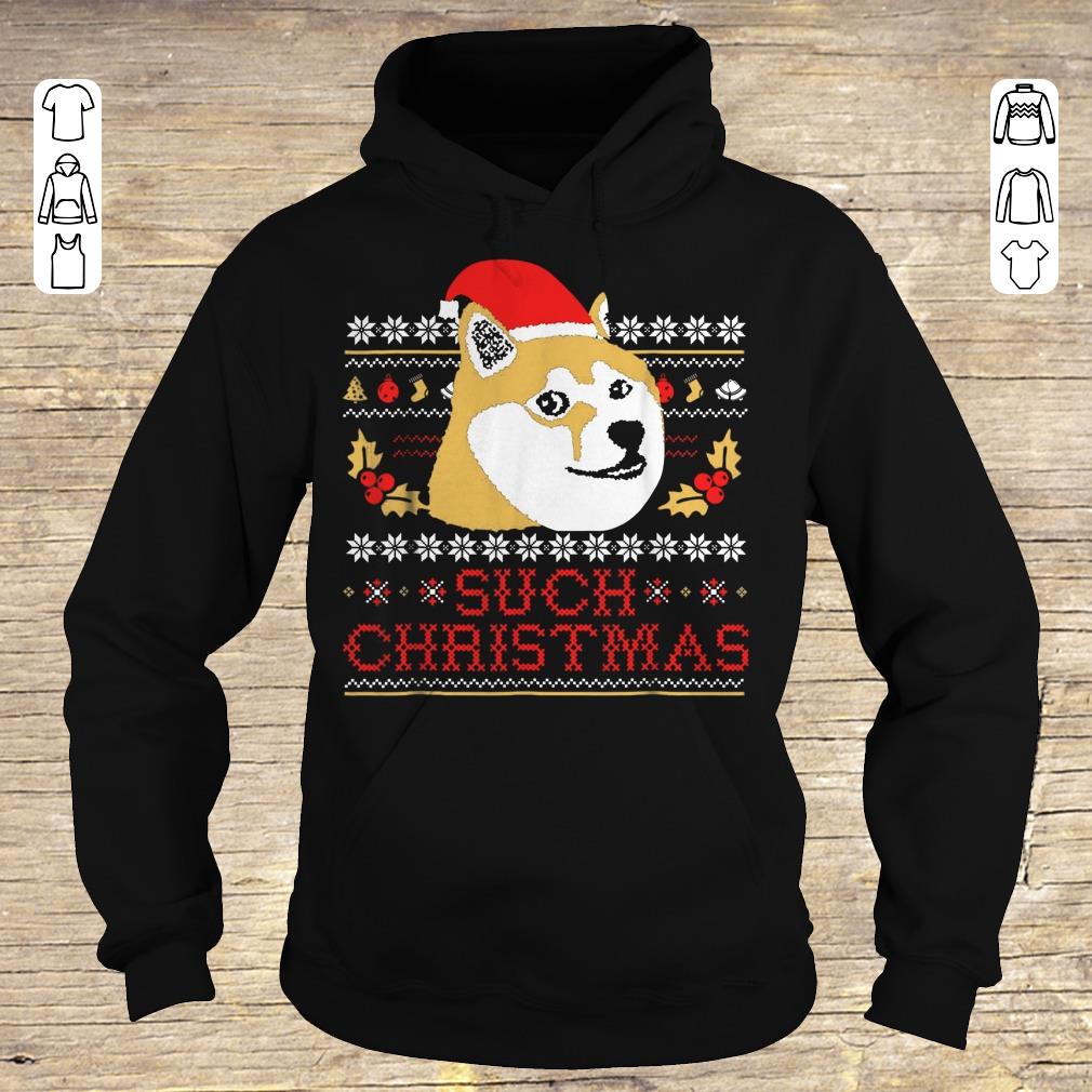 Nice Shiba Inu Such Christmas Sweater shirt Hoodie
