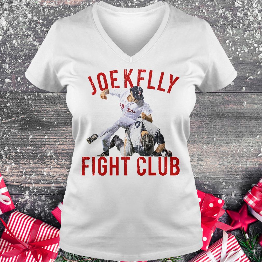 Official Boston Baseball Joe Kelly Fight Club shirt Ladies V-Neck