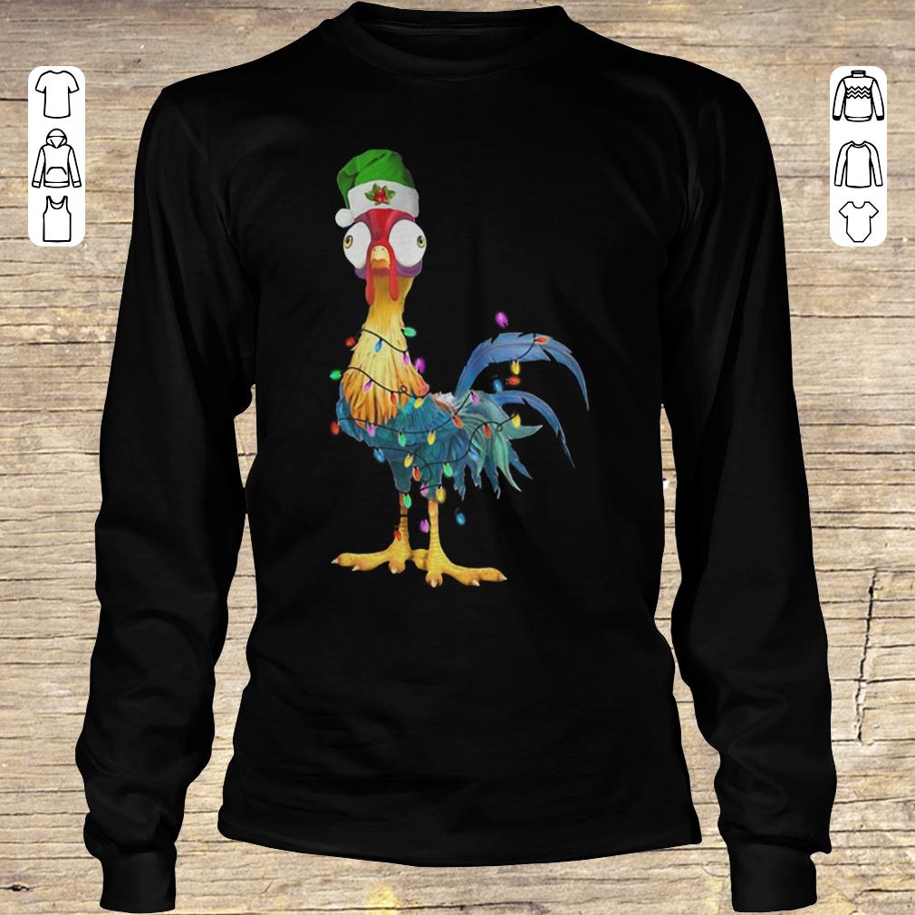 Official Chicken Hei Hei Christmas light shirt sweatshirt Longsleeve Tee Unisex