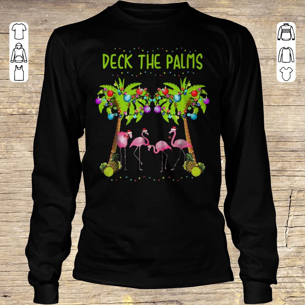 Official Flamingo Deck the palms shirt Longsleeve Tee Unisex