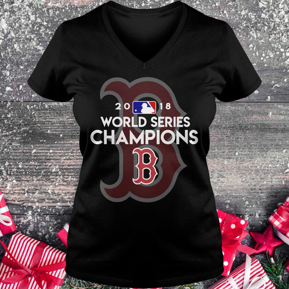Original Boston Red Sox world series champions shirt Ladies V-Neck