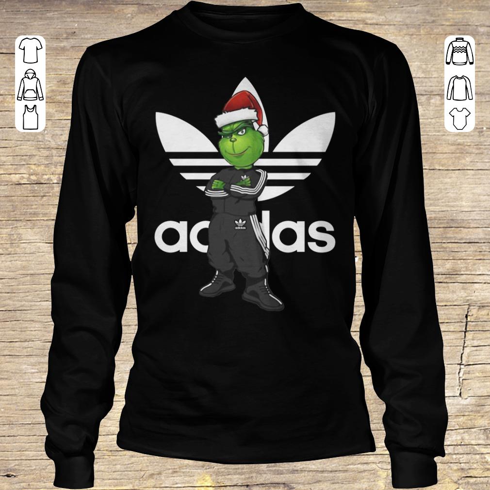 Original Grinch Santa Adidas Christmas shirt, sweater Longsleeve Tee Unisex