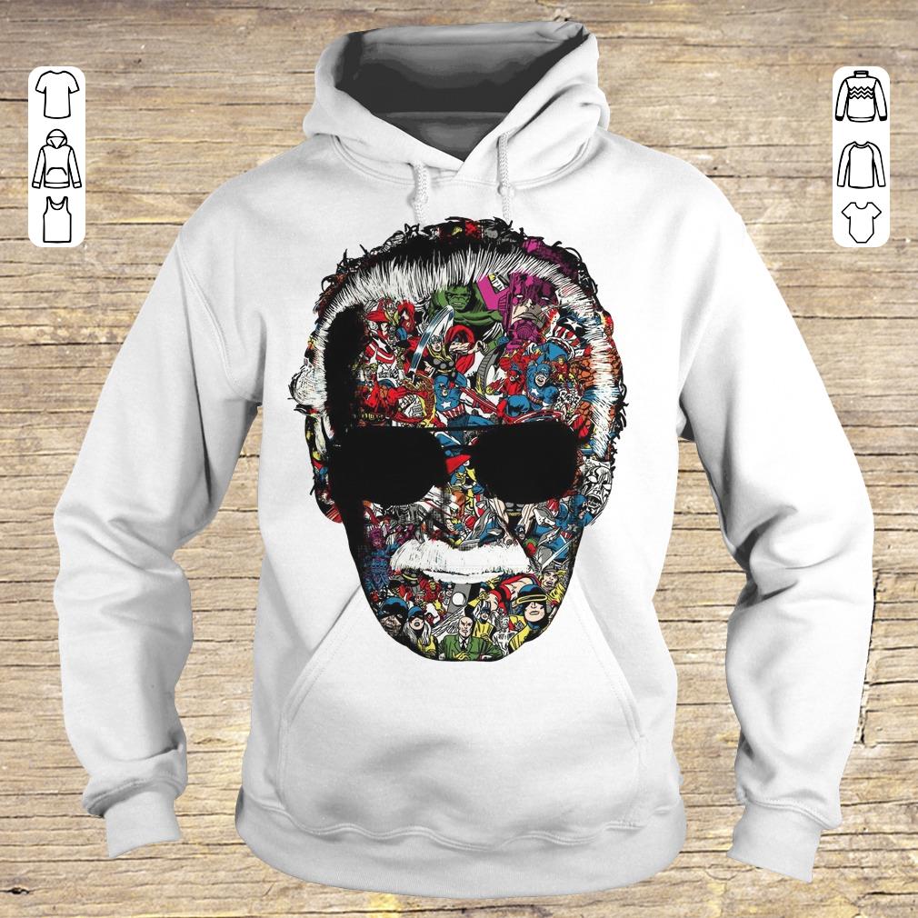 Original Man Of Many Faces Stan Lee shirt ladies v neck Hoodie