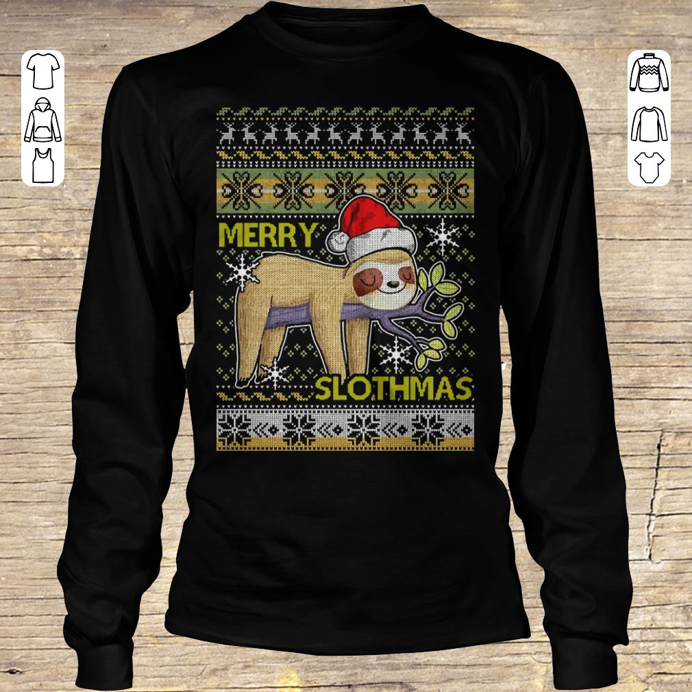 Original Merry Slothmas sweater shirt sweater Longsleeve Tee Unisex