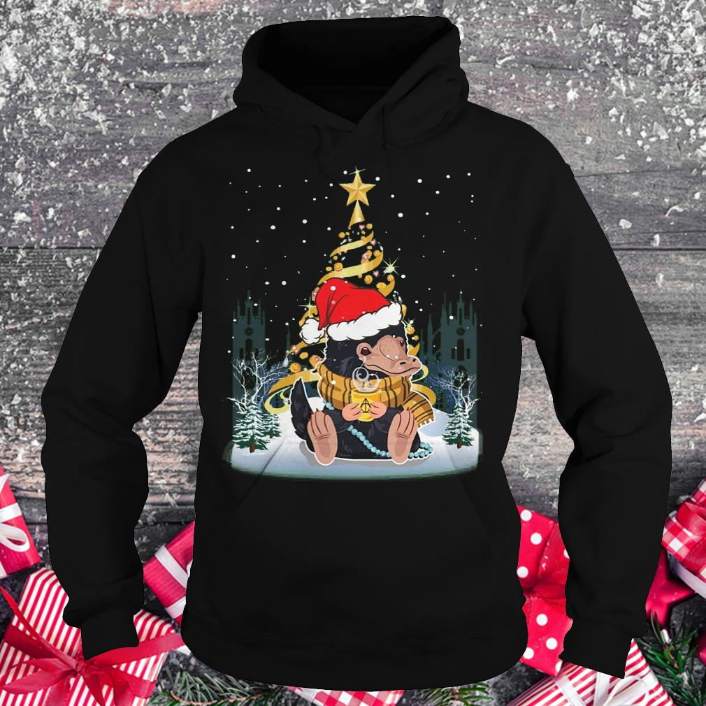 Original Niffler with santa hat gold christmas tree shirt Hoodie