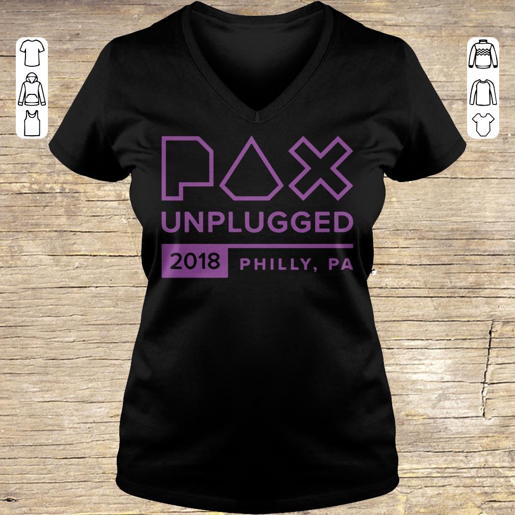 Original PAX Unplugged 2018 shirt Ladies V-Neck
