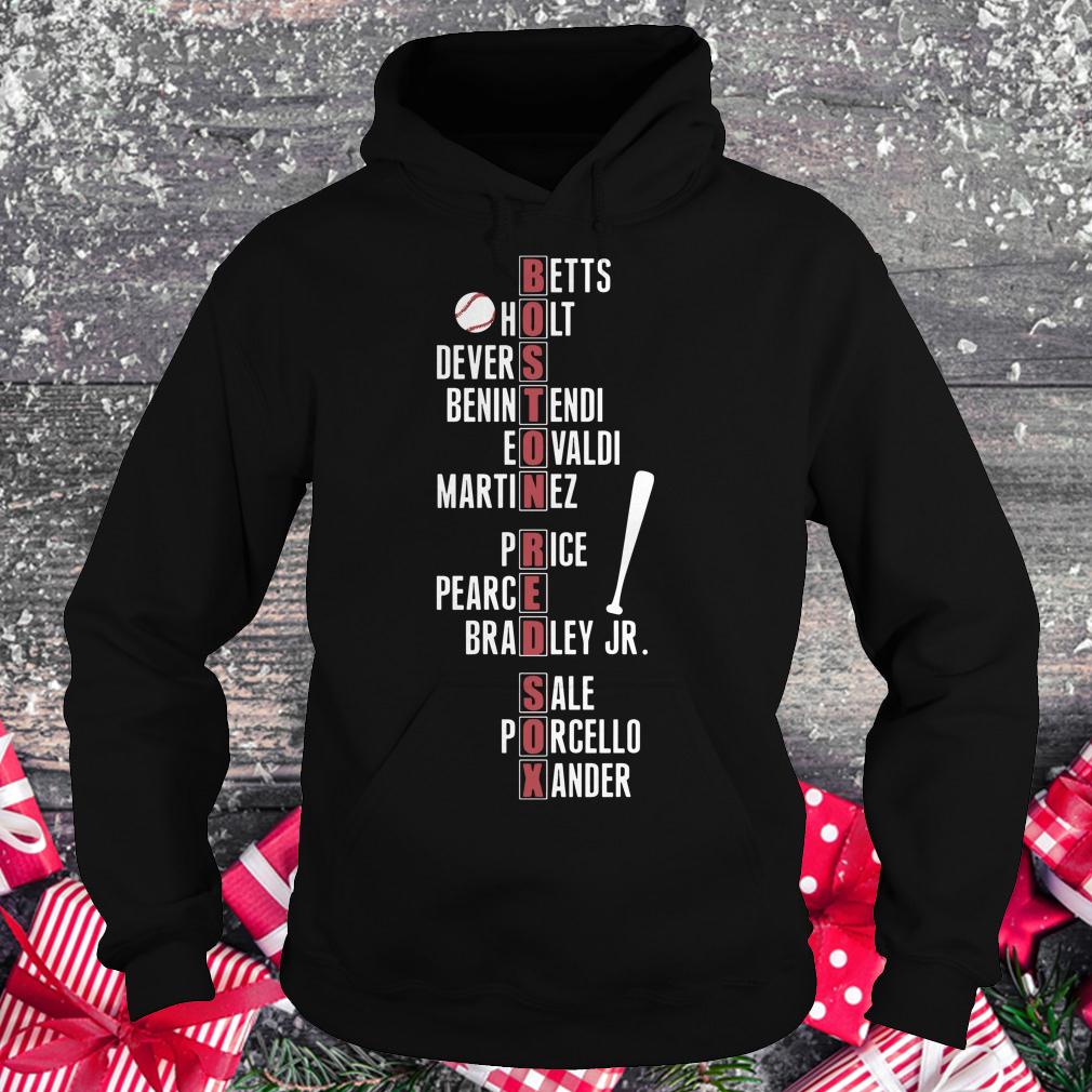 Premium Boston Red Sox team names shirt Hoodie