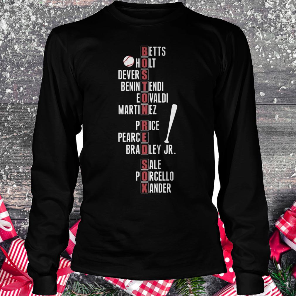 Premium Boston Red Sox team names shirt Longsleeve Tee Unisex