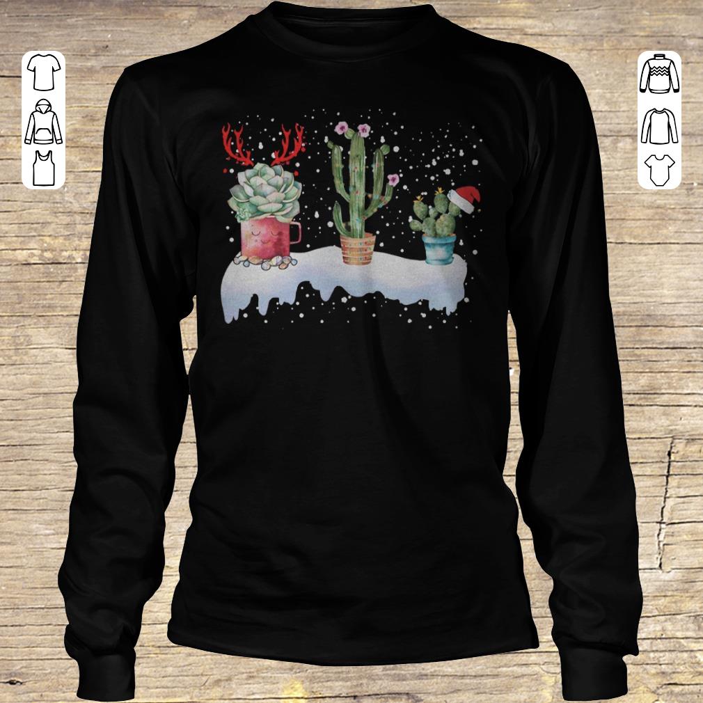 Premium Cactus Christmas shirt Longsleeve Tee Unisex
