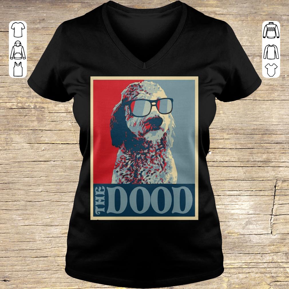 Premium Goldendoodle The Dood shirt hoodie Ladies V-Neck