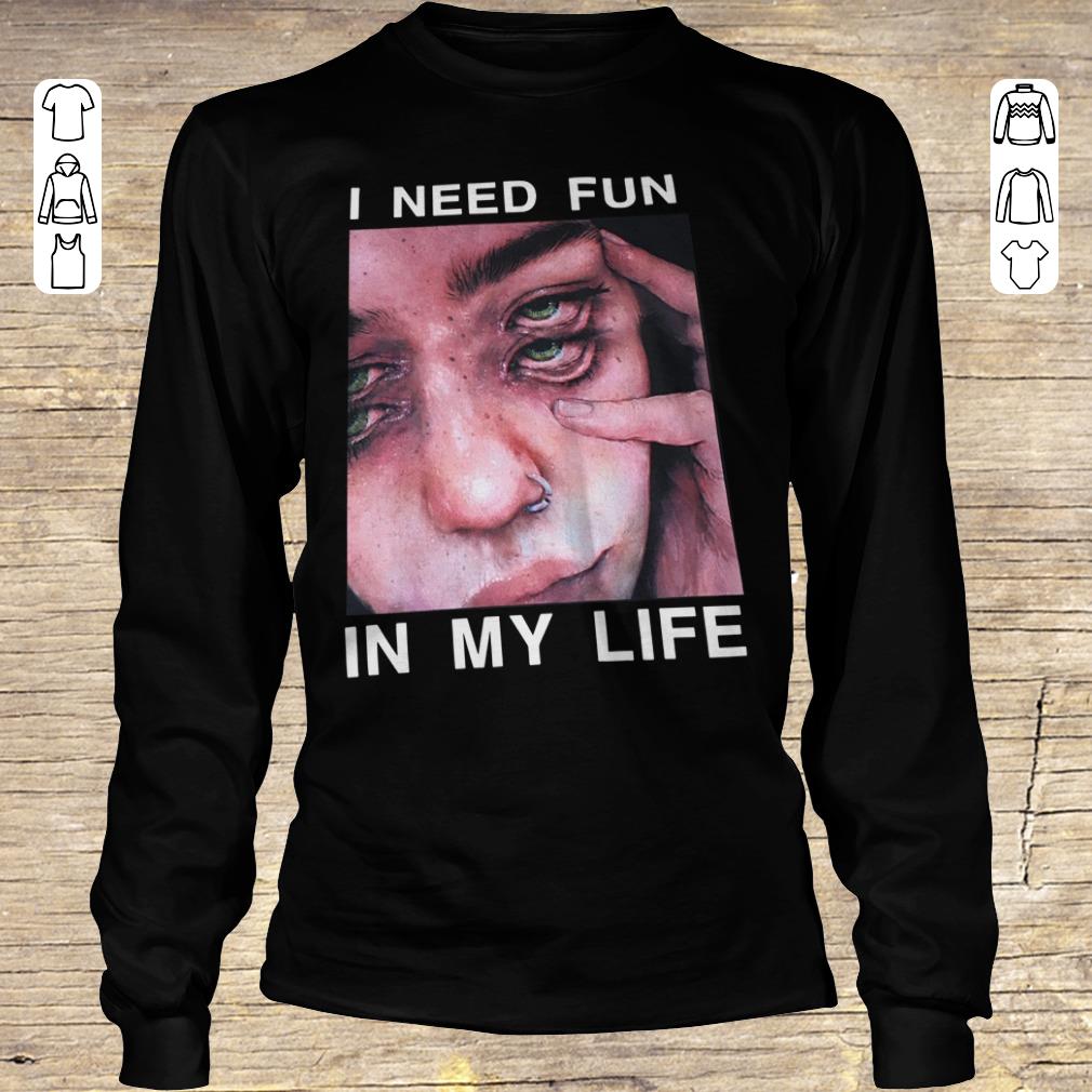 Premium I need fun in my life The Drums Surreal Glitchy shirt Longsleeve Tee Unisex