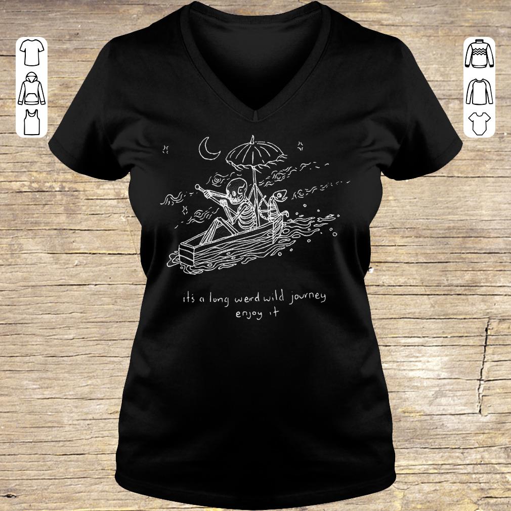 Premium The Journeyman it's a long weird wild journey enjoy it shirt sweater Ladies V-Neck