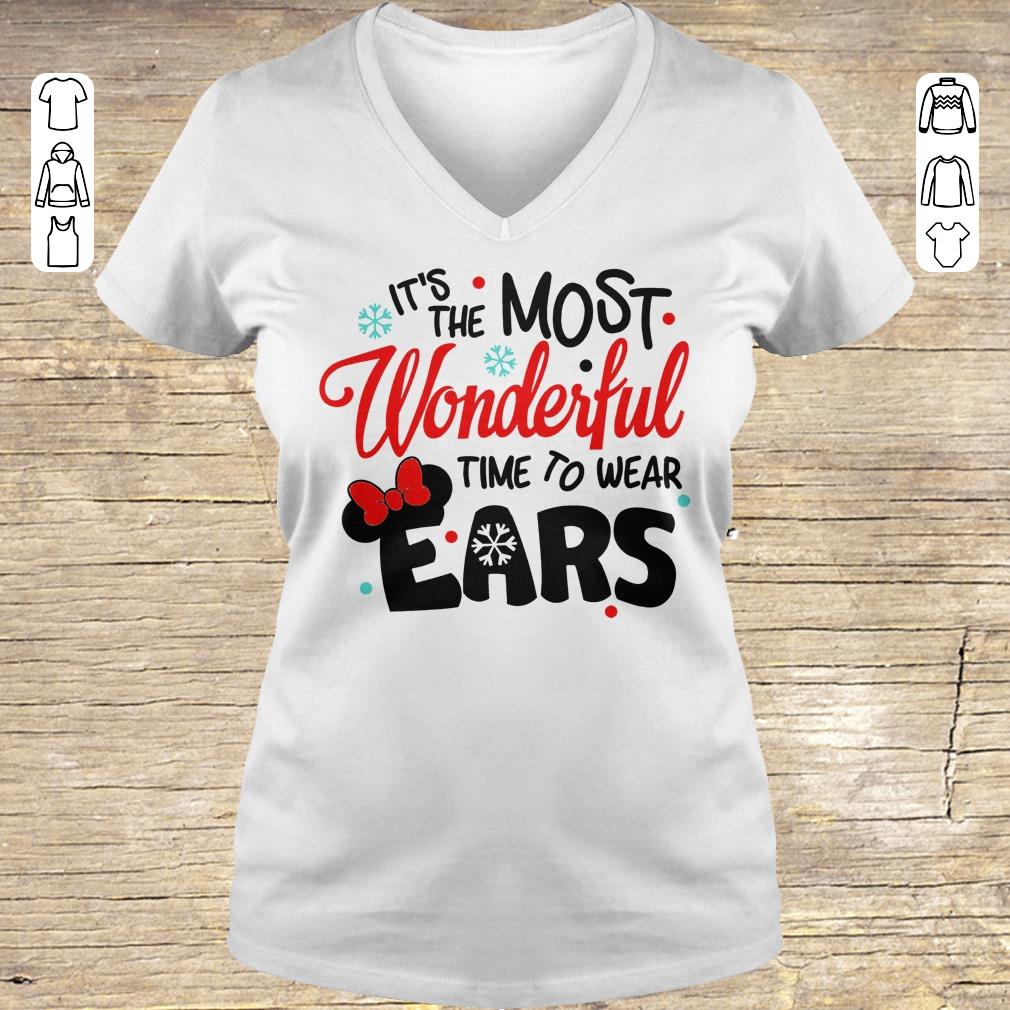 Pretty Disney It's The Most Wonderful Time To Wear Ears shirt hoodie Ladies V-Neck