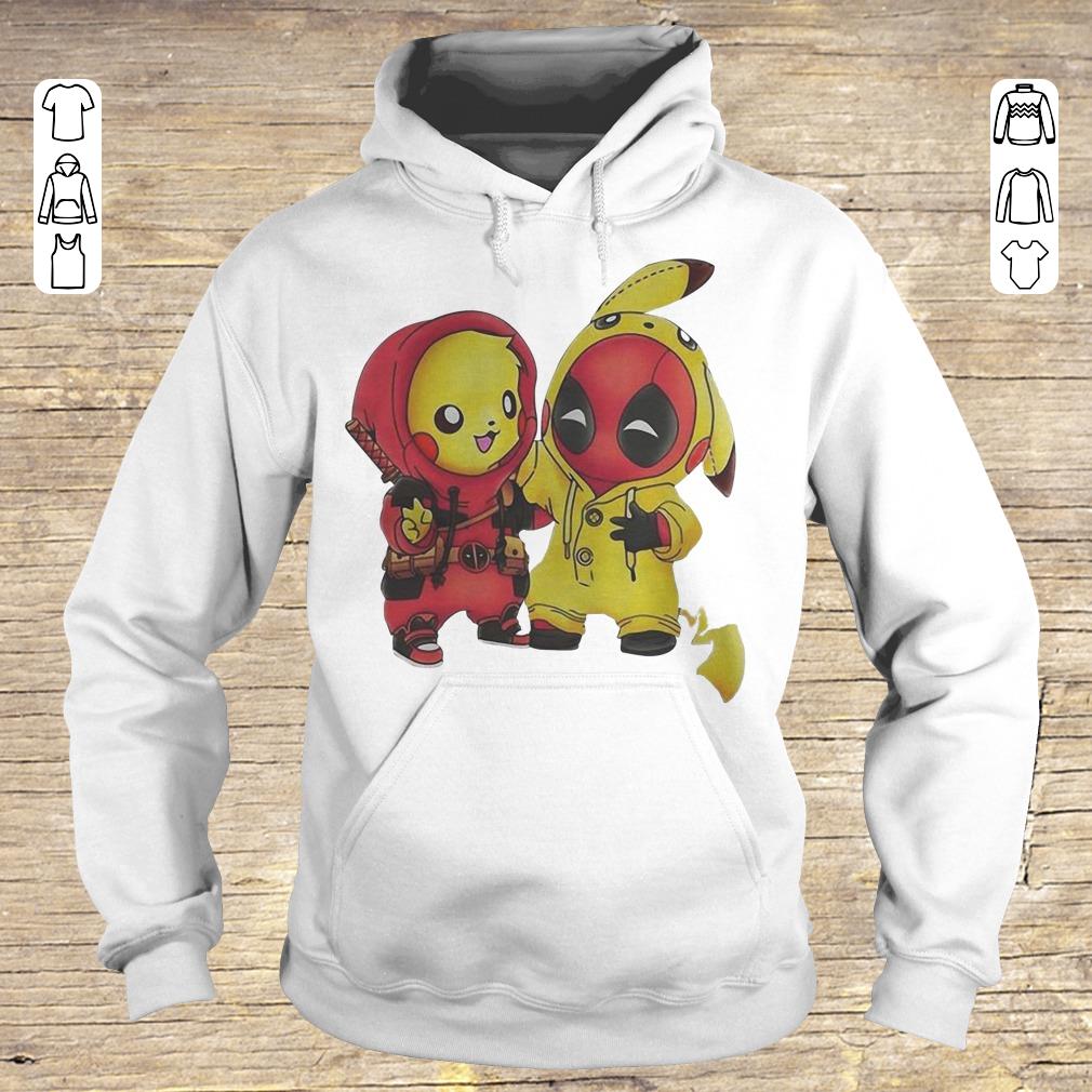 Pretty Pokemon Pikachu and Deadpool shirt Hoodie