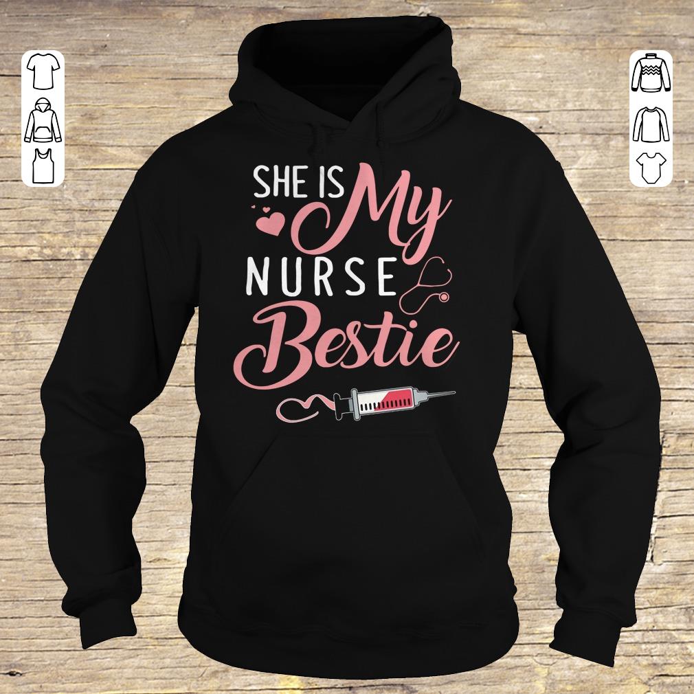 Pretty She is my nurse bestie shirt hoodie Hoodie