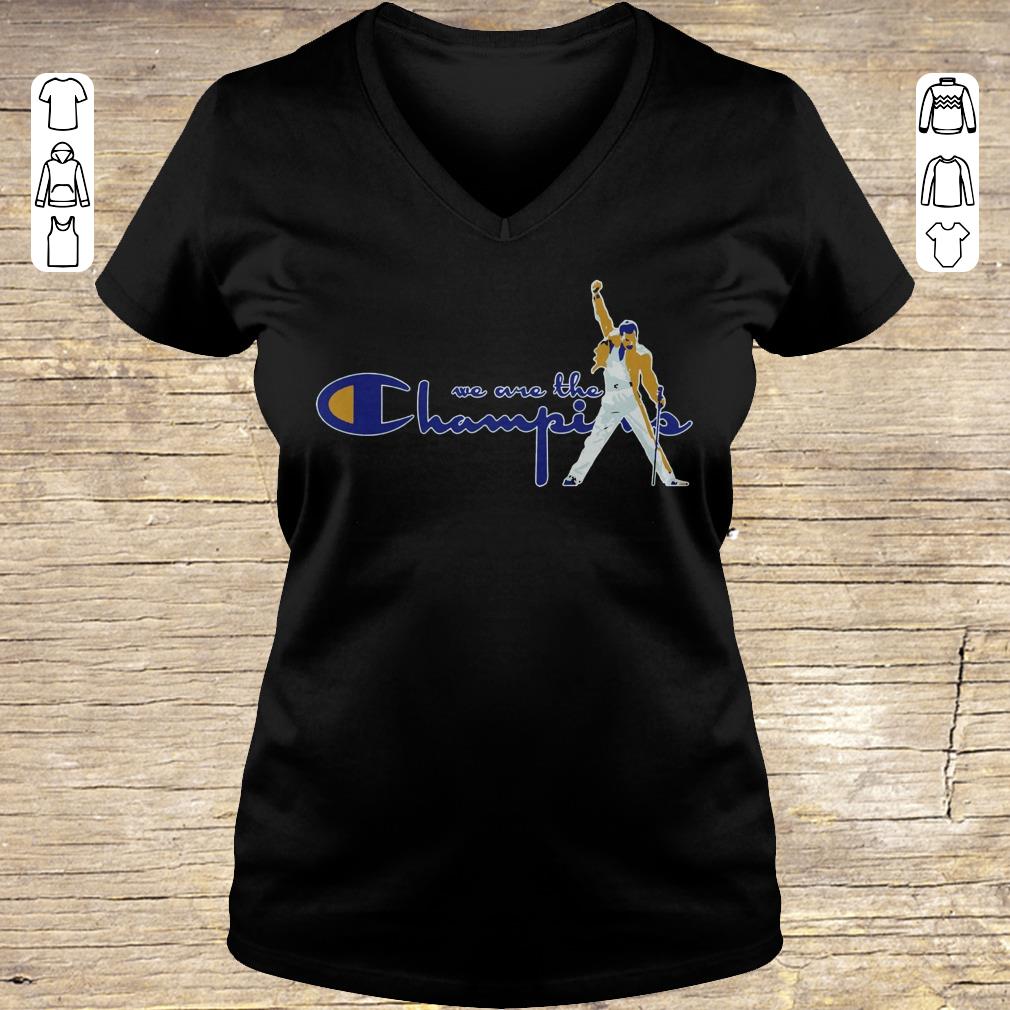 Pretty We are the Champions Freddie Mercury shirt Ladies V-Neck