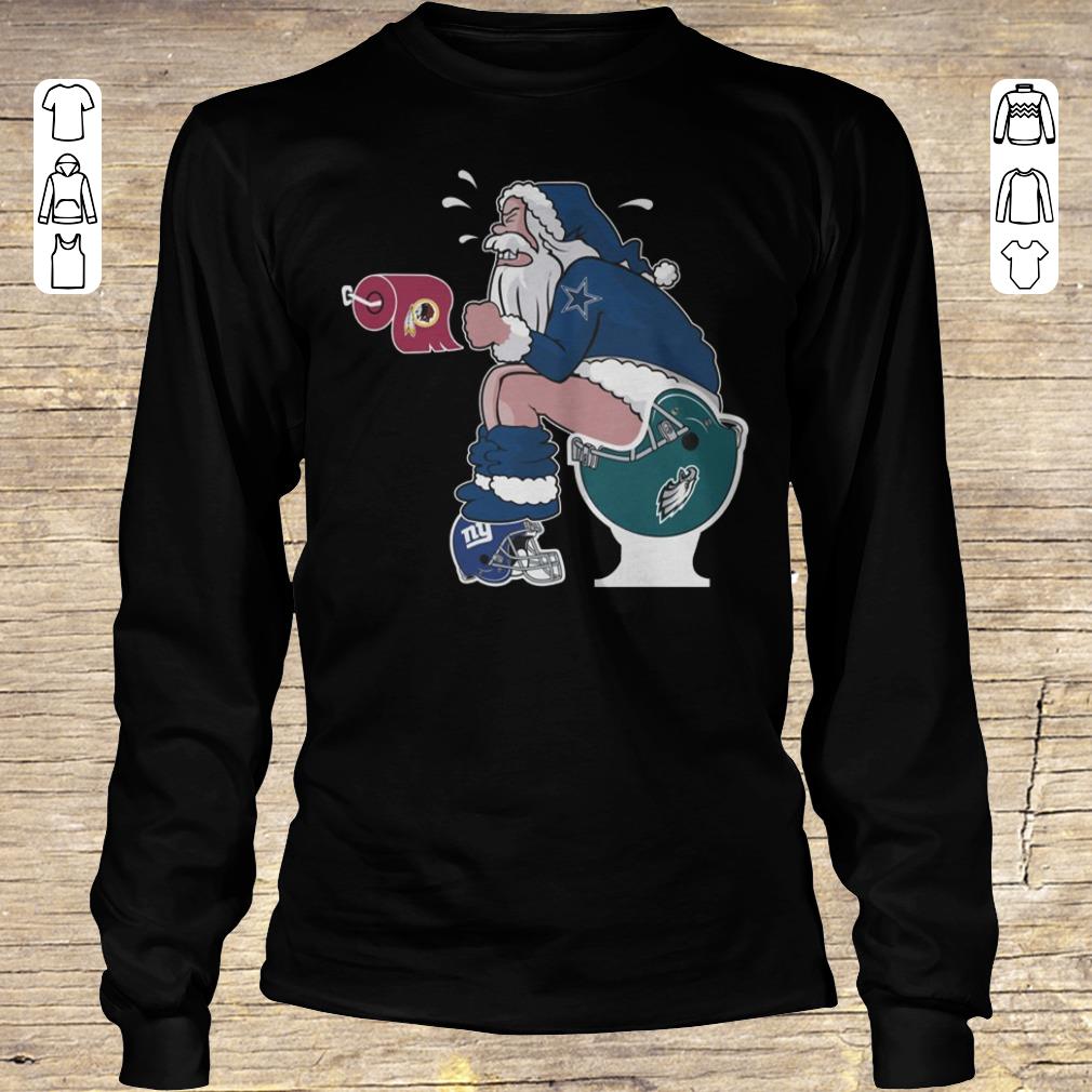 Top Dallas Cowboys Santa Claus Washington Redskins Toilet Paper shirt hoodie Longsleeve Tee Unisex