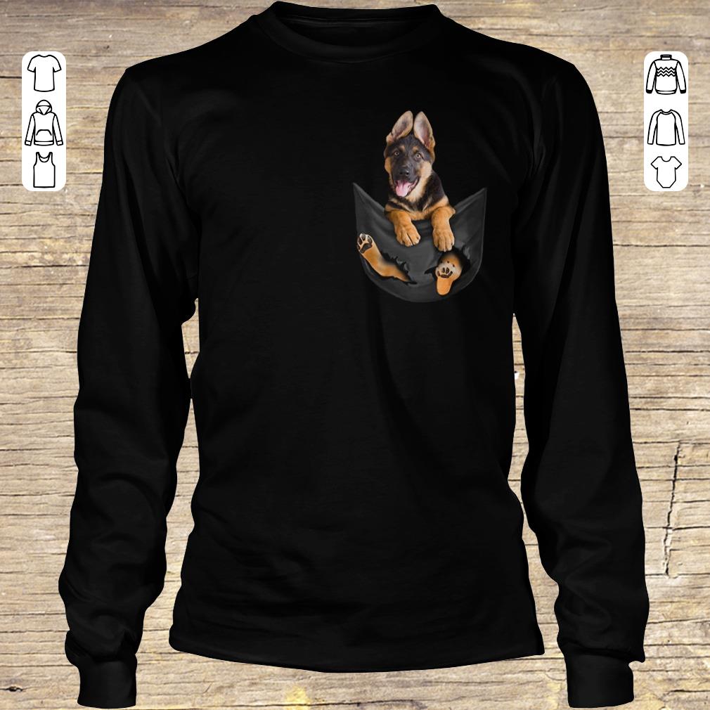 Top German Shepherd Tiny Pocket shirt longsleeve Longsleeve Tee Unisex