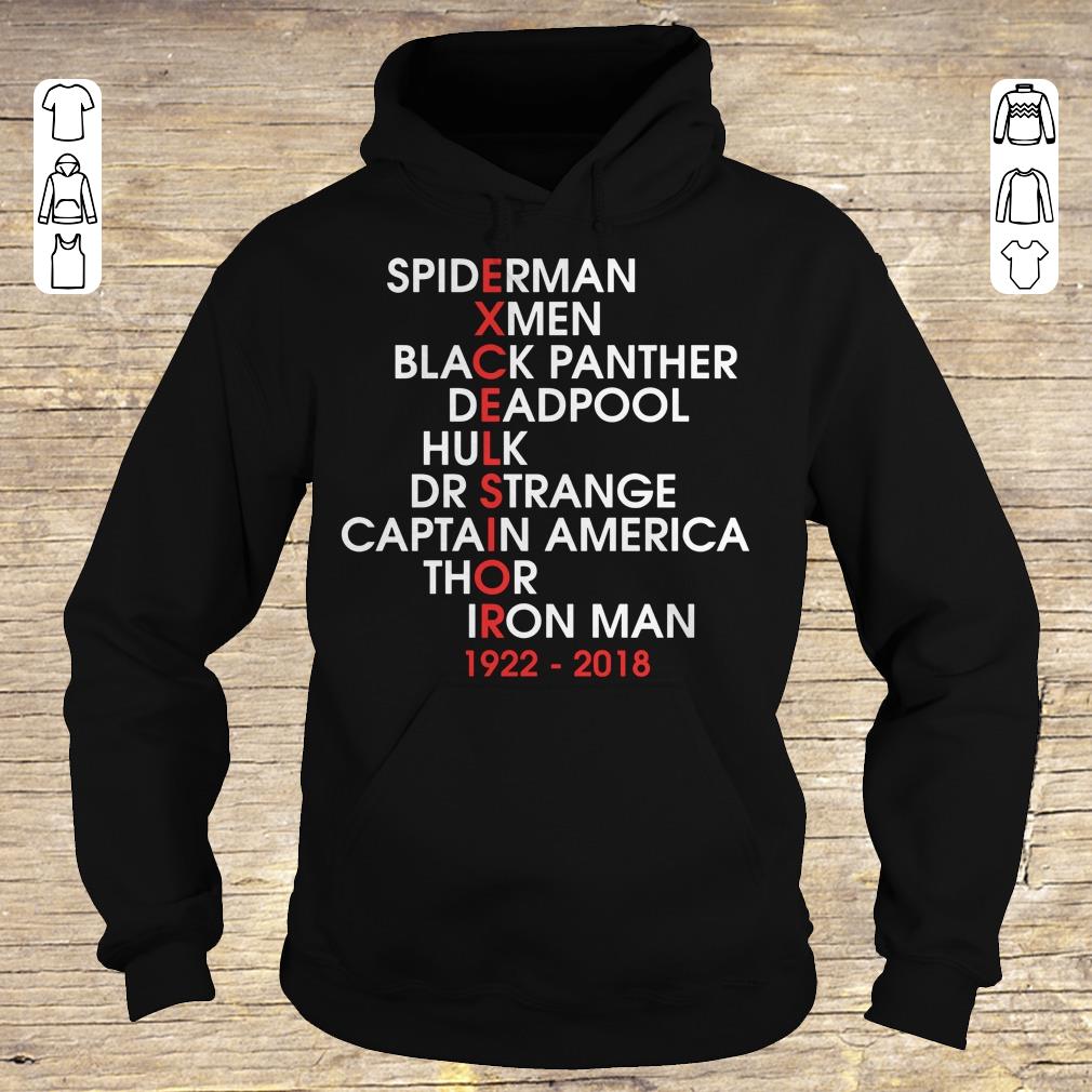 Top Stan Lee Excelsior Marvel Movie Names shirt sweater Hoodie