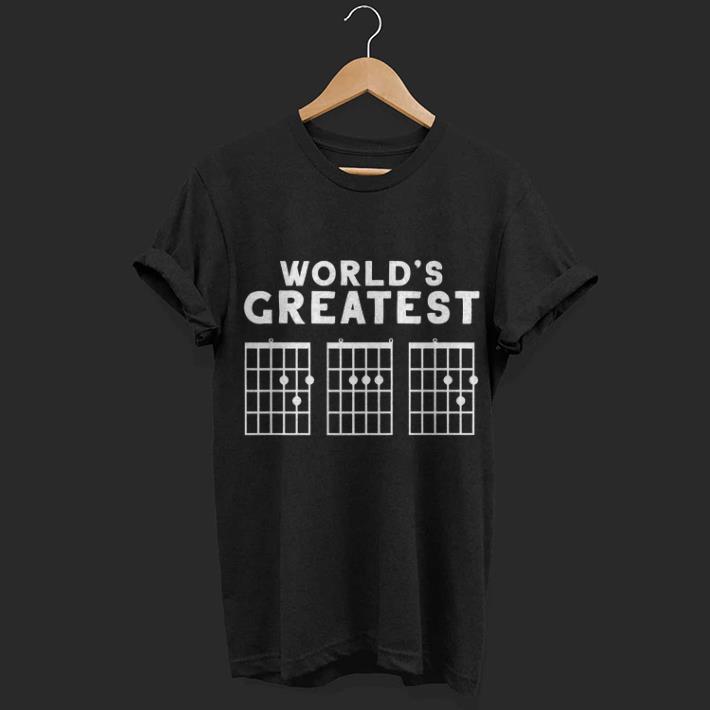 world's greatest dad guitar shirt