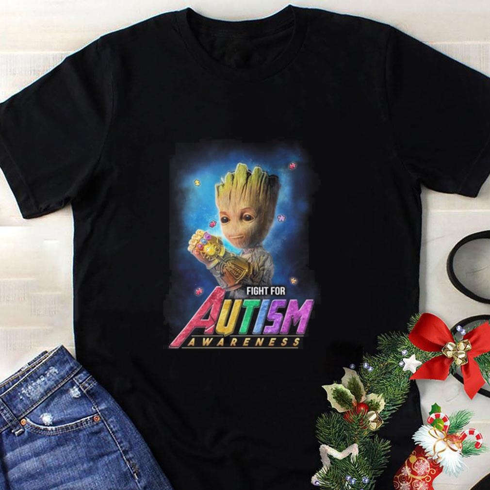 Original Infinity Gauntlet Baby Groot fight for Autism Awareness shirt 2 Original Infinity Gauntlet Baby Groot fight for Autism Awareness shirt