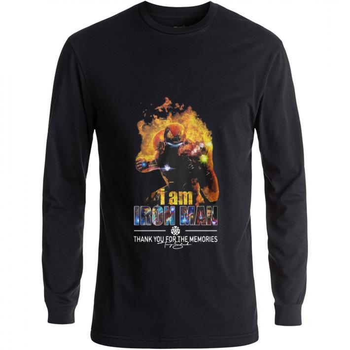 Funny I Am Iron Man Thank You For The Memories Avengers Endgame shirt 2 Funny I Am Iron Man Thank You For The Memories Avengers Endgame shirt