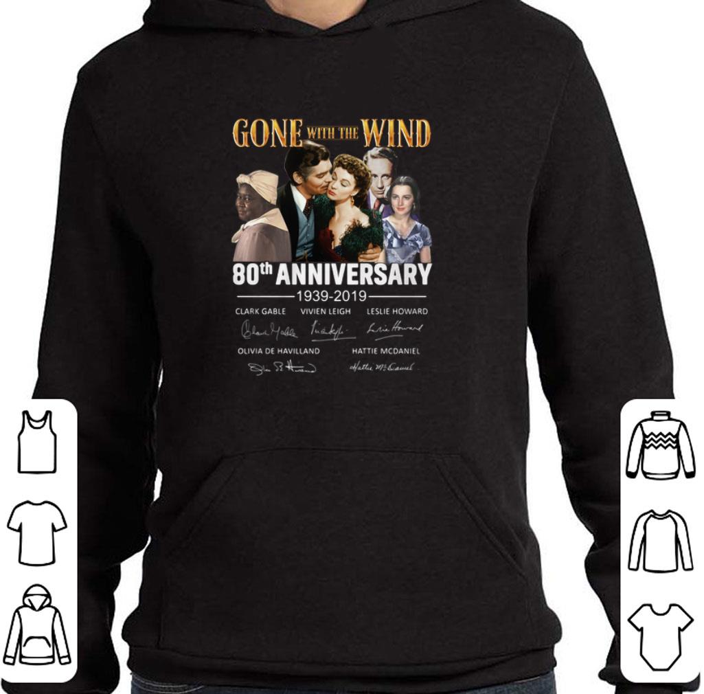 Original Gone with the wind 80th anniversary 1939-2019 signatures shirt 2 Original Gone with the wind 80th anniversary 1939-2019 signatures shirt