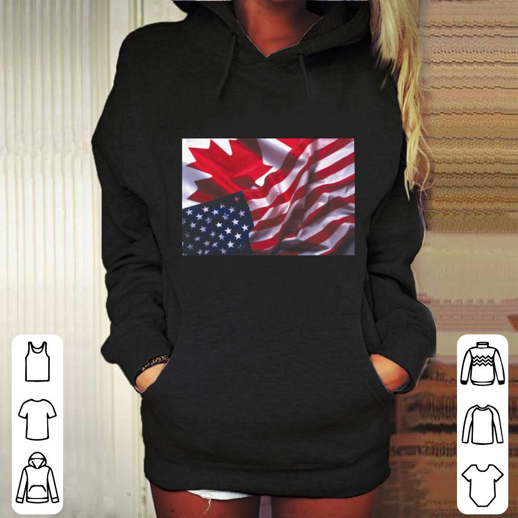 Pretty Canadian Flag American flag shirt 2 Pretty Canadian Flag American flag shirt