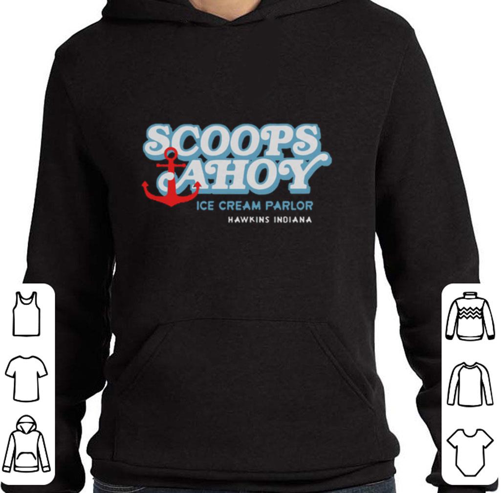 Original Scoops Ahoy ice cream parlor Hawkins Indiana Stranger Things shirt 2 Original Scoops Ahoy ice cream parlor Hawkins Indiana Stranger Things shirt