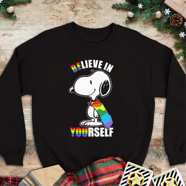 Original Snoopy believe in yourself LGBT shirt 2 Original Snoopy believe in yourself LGBT shirt