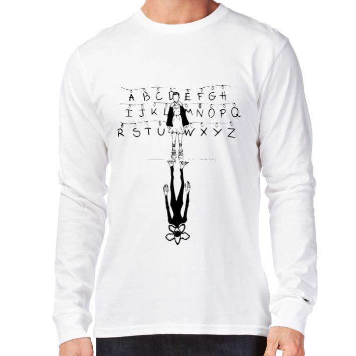Original Stranger Things Eleven and Demogorgon Alphabet shirt 6 Original Stranger Things Eleven and Demogorgon Alphabet shirt