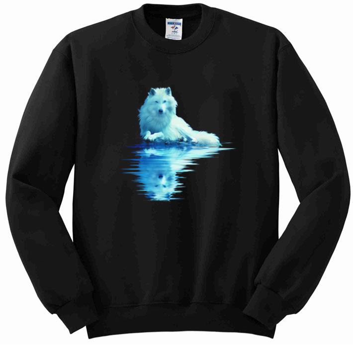 Premium Arctic Wolf reflection shirt 6 Premium Arctic Wolf reflection shirt