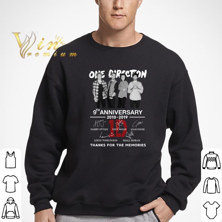 Nice Thanks for the memories One Direction 9th anniversary 2010-2019 shirt 2 Nice Thanks for the memories One Direction 9th anniversary 2010-2019 shirt