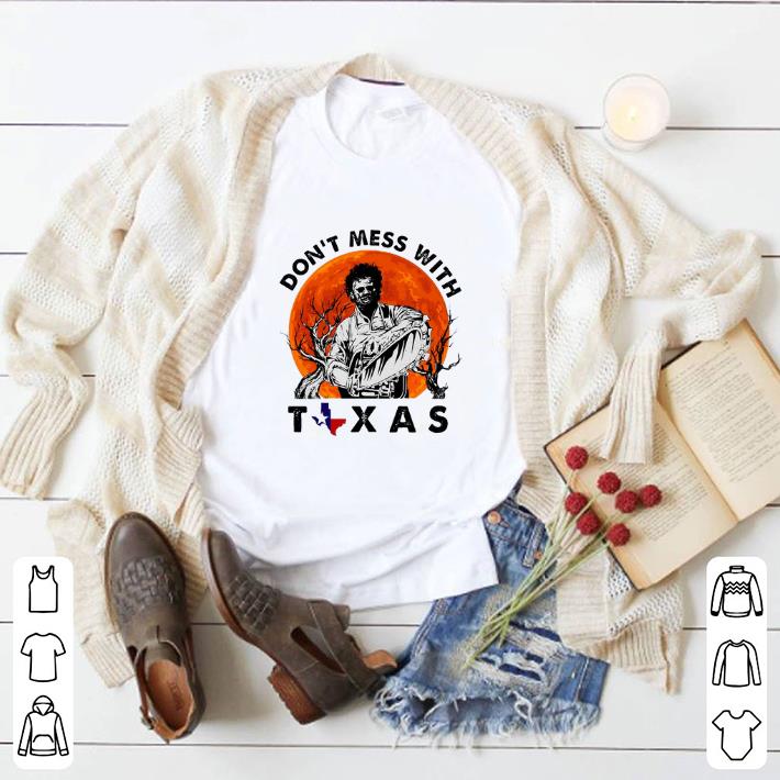 Original Leatherface Don't mess with Texas sunset shirt 2 Original Leatherface Don't mess with Texas sunset shirt