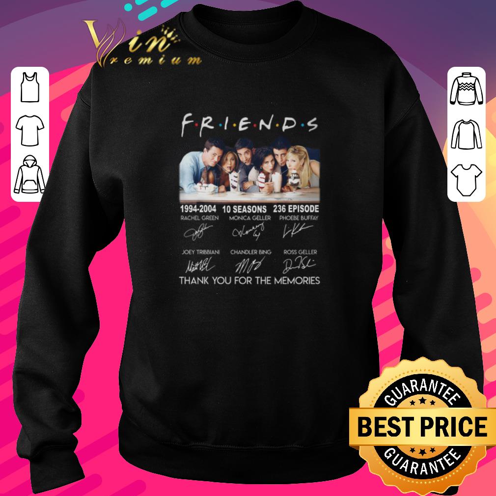 Awesome Friends 1994-2004 signatures thank you for the memories shirt 6 Awesome Friends 1994-2004 signatures thank you for the memories shirt