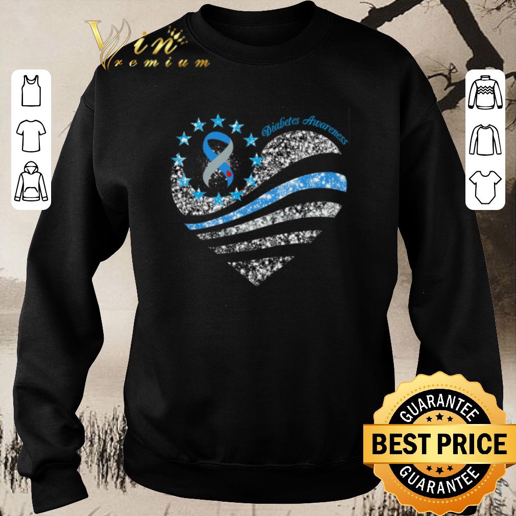 Awesome Glitter Diabetes Awareness Betsy Ross heart shirt sweater 6 Awesome Glitter Diabetes Awareness Betsy Ross heart shirt sweater