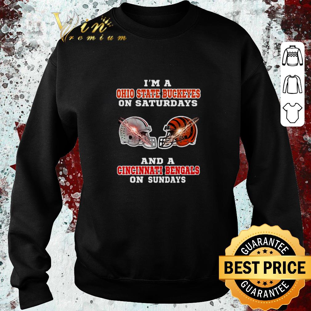 Awesome I'm a Ohio State Buckeyes on saturdays and a Cincinnati Bengals shirt 6 Awesome I'm a Ohio State Buckeyes on saturdays and a Cincinnati Bengals shirt