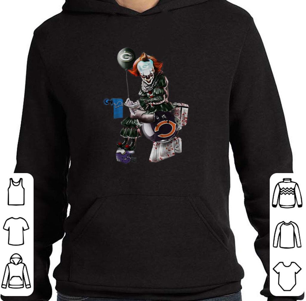 Awesome Pennywise Packers Detroit Lions Minnesota Vikings toilet shirt 6 Awesome Pennywise Packers Detroit Lions Minnesota Vikings toilet shirt