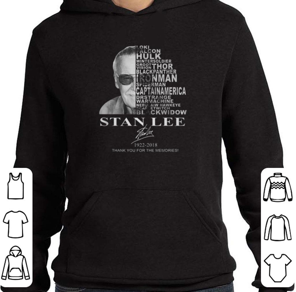 Awesome Stan Lee 1922-2018 thank you for the memories Loki Hulk Thor shirt 2 Awesome Stan Lee 1922-2018 thank you for the memories Loki Hulk Thor shirt