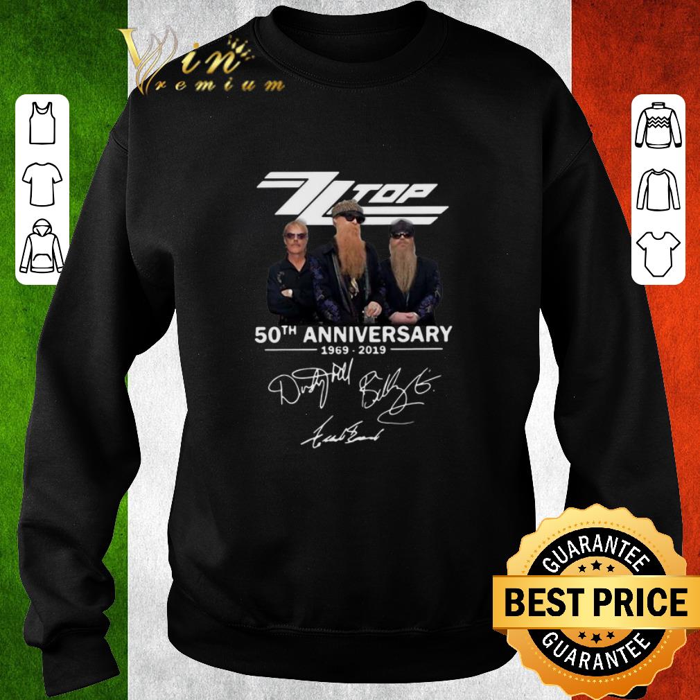 Awesome ZZ Top 50th anniversary 1969-2019 signatures shirt 6 Awesome ZZ Top 50th anniversary 1969-2019 signatures shirt