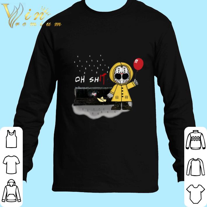 Original Pennywise Oh ShIT Jason Voorhees Georgie Denbrough shirt 6 Original Pennywise Oh ShIT Jason Voorhees Georgie Denbrough shirt